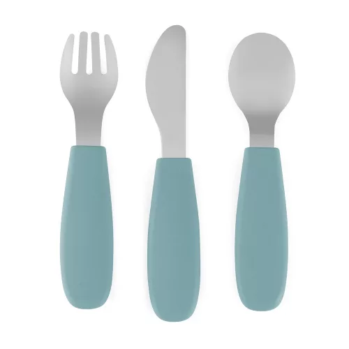 PETITE&MARS Rozsdamentes acél evőeszközkészlet Take&Match Frosted Sky 12m+