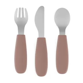   PETITE&MARS Rozsdamentes acél evőeszköz készlet Take&Match Velvet Latte 12m+