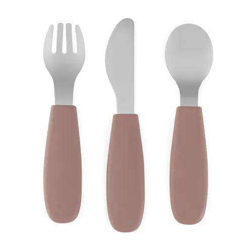 PETITE&MARS Rozsdamentes acél evőeszköz készlet Take&Match Velvet Latte 12m+