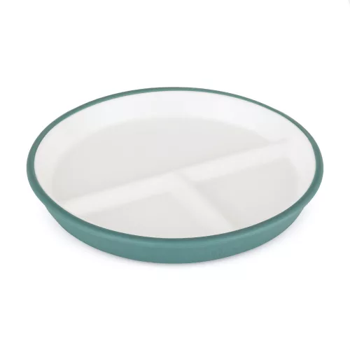 PETITE&MARS Kerámia tányér szilikon borítással Misty Green