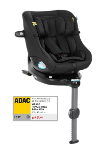 Graco Turn2Me DLX i-Size R129 40-105cm gyerekülés Midnight