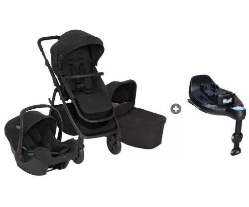 Graco Near2Me DLX 3in1 Midnight b.kocsi + SnugTurn