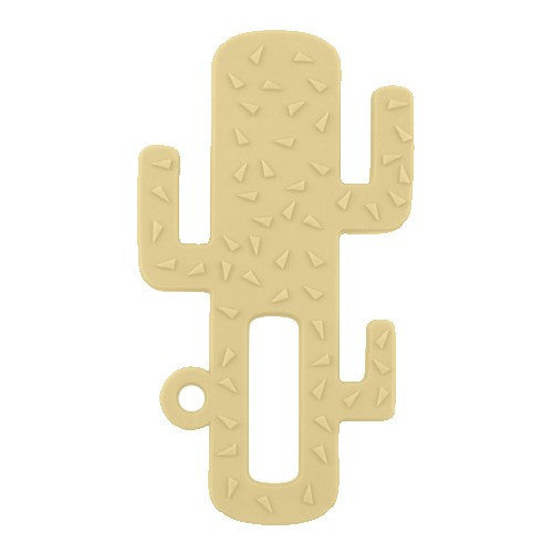 Szilikon ergonómikus rágóka, kaktusz, mellow yellow | Minikoioi