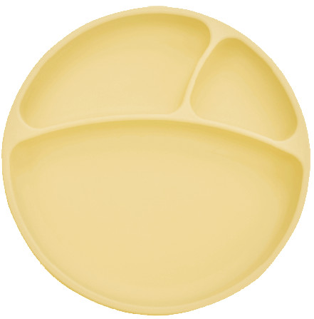 Csúszásmentes osztott szilikon tányér, mellow yellow | Minikoioi