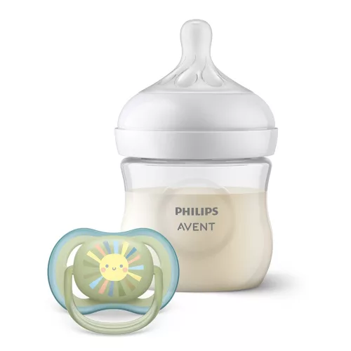 Philips AVENT cumisüveg Natural Response 125ml és Ultra Air 0-6hó játszócumi