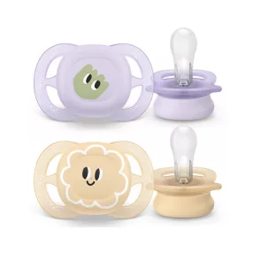   Philips AVENT játszócumi Ultra Start mintás 0-2hó lányos 2db
