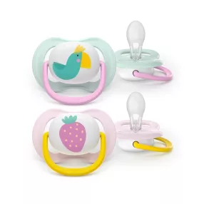  Philips AVENT játszócumi Ultra Air papagáj 0-6hó lányos 2db