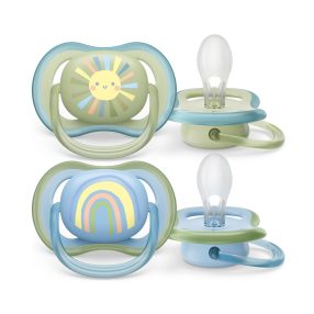   Philips AVENT SCF085/58 Játszócumi Ultra air Mintás 0-6hó fiús (szivárvány), 2db
