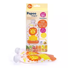 PETITE&MARS Papoo Original tasak bébiételekhez, lion 6 db