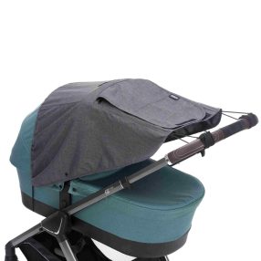   Fillikid kiegészítõ naptetõ babakocsira és mózeskosárra Deluxe szürke-melange 1521-17