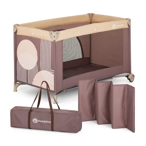 PETITE&MARS Utazóágy Nyja Elegant Dreamlines Mocha