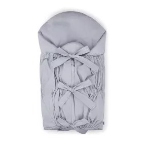   PETITE&MARS Megkötős pólya Nurse tömör kókusz betéttel Light Grey 75x75 cm