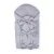 PETITE&MARS Megkötős pólya Nurse tömör kókusz betéttel Light Grey 75x75 cm