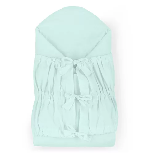 PETITE&MARS Megkötős pólya Nurse tömör kókusz betéttel Frosted Mint 75x75 cm