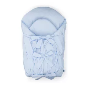   PETITE&MARS Megkötős pólya Nurse tömör kókusz betéttel Baby Blue 75x75 cm
