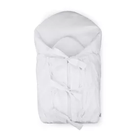   PETITE&MARS Megkötős pólya Nurse tömör kókusz betéttel White 75x75 cm