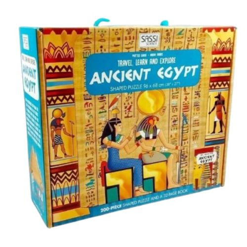 Sassi oktató játék angolul – puzzle és kiskönyv, Egyiptom