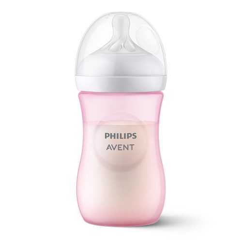 Philips AVENT SCY903/11 Natural Response cumisüveg 260 ml, 1hó+, rózsaszín