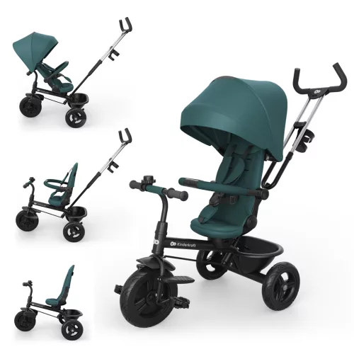 KINDERKRAFT Aston 2 Plus Zöld Tricikli, 9 hónapos kortól