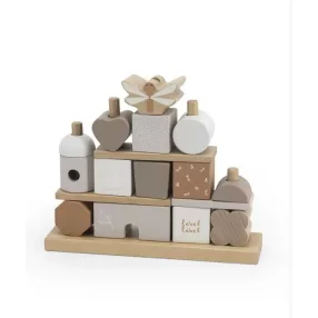   Label-Label montesszori formaépítő rudas fa építőjáték - Nugát