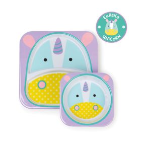 Skip Hop Zoo tányér szett Unikornis