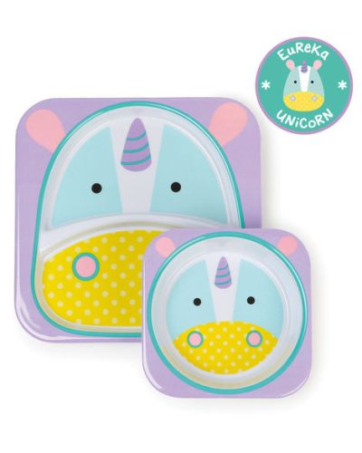 Skip Hop Zoo tányér szett Unikornis
