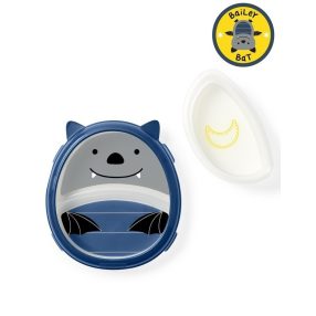 Skip Hop Zoo csúszásgátlós tányér szett Denevér