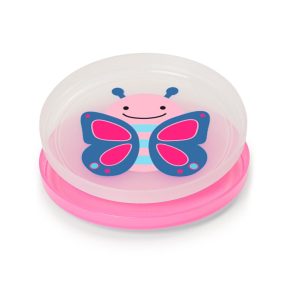 Skip Hop csúszásgátlós tányér lapos 2db-os Pillangó