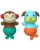 Skip Hop Zoo Mix & Match Flippers fürdőjáték majom és kutya