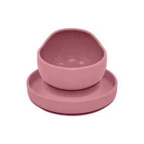   PETITE&MARS Szilikon 2 részes étkészlet TAKE&MATCH  tányér + tál Dusty Pink 6hó+